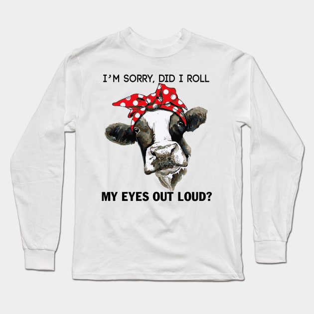 Cow Lady - Cow funny quotes Long Sleeve T-Shirt by Risset
